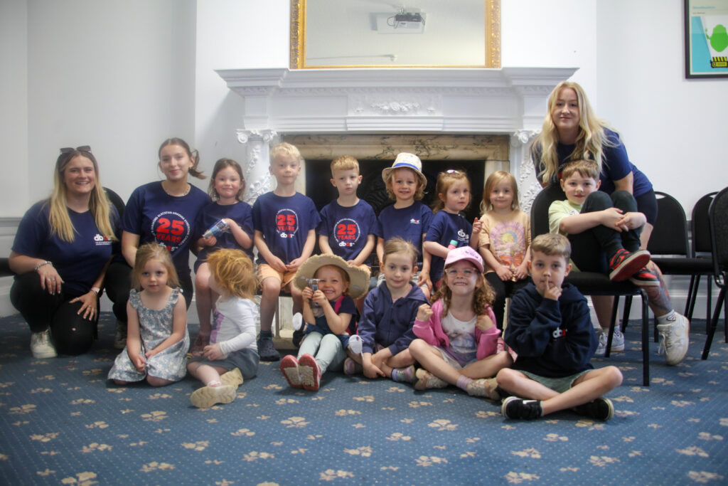 Children enjoying the creche facilities at the DBAS Family Weekend.